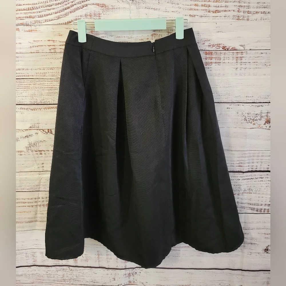 Express S2Fit and Flare Pleated Black Skirt